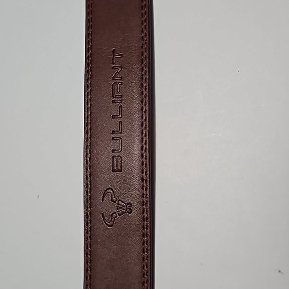 Bulliant Adjustable Brown Leather Belt Men's Size 36 #M-138 - Picture 4 of 8